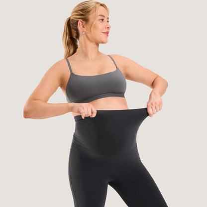 Cotton Foldover Maternity Flare Pants 30.5"