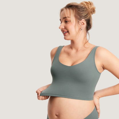 Nursing Crop Tank Top