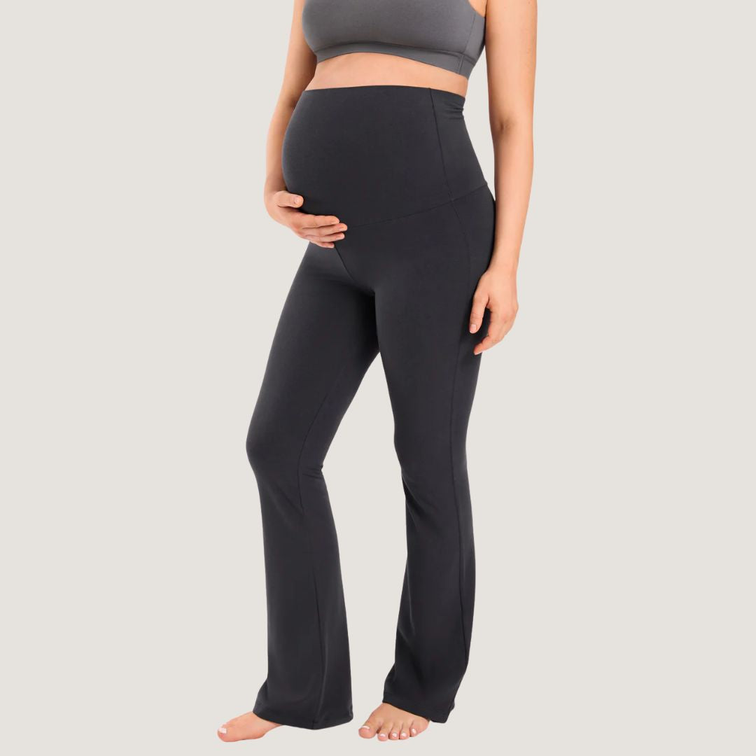 Cotton Foldover Maternity Flare Pants 30.5"