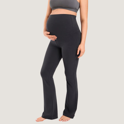 Cotton Foldover Maternity Flare Pants 30.5"