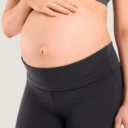 Cotton Foldover Maternity Flare Pants 30.5"