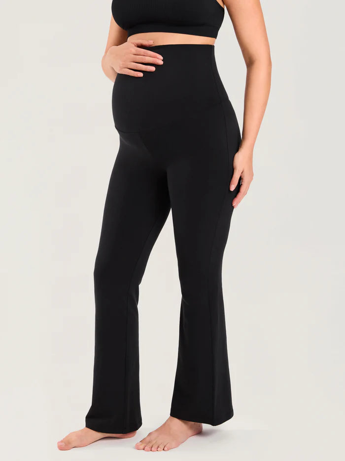 Cotton Foldover Maternity Flare Pants 30.5"